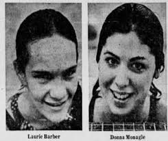 Feb 1976 Mt Pleasants Head swim coach Sarah Carlson with swimmers Sara  Allmond, Laurie Barber , Donna Monagle, and Cheryl Frawley! #rememberwhenDE