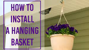 Common reasons for drooping soffit are inadequate fasteners or fasteners that have nothing to grip ont. How To Install A Hanging Basket Youtube