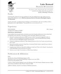 illustrator/cartoonist free resume