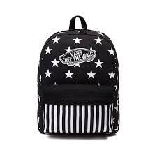 Black And White Striped Backpack Purse Vans Stars Stripes Backpack Black White Journeys Shoes Vans Bags Vans Backpack Striped Backpack