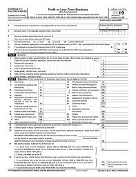 2019 Irs Tax Form 1040 Schedule C 2019 Profit Or Losses From Business U S Government Bookstore
