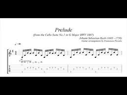 Cello Suite No 1 In G Major Piano Sheet Music Classical Guitar J S Bach Prelude From The Cello Suite No 1 In G Major Bwv 1007 Youtube Classical Guitar Guitar G Major