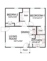 During the 1970's, as incomes, family size and an increased interest in leisure activities rose, the single story home fell out of favor; 30 X 30 House Plan House Floor Plans Small House Plans House Plans