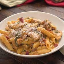 Creamy Chicken Bacon Pasta Recipe Chicken Bacon Pasta Bacon Pasta Recipes Bacon Pasta