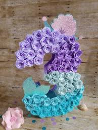 Number 3 Pinata Mermaid Pinata Mermaid Party Decoration Mermaid Party Decorations Mermaid Theme Birthday Mermaid Theme Party