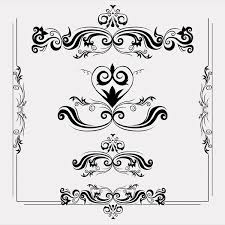✓ free for commercial use ✓ high quality images. Floral And Swirl Ornaments Shape Vector Art
