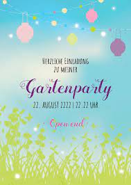 07 10 2019 tolle einladungen für ihre gartenparty ihr sommerfest oder ihr grillfest. Gartenfeier Einladung Schone Einladung Mit Lampions Und Blumen Einladungen Gartenparty Einladungen Gartenfeier