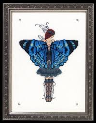 Instant download the files contain: Nora Corbett Butterfly Misses Cross Stitch Collection