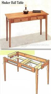 Shaker Hall Table Plans Furniture Plans And Projects Woodarchivist Com Woodworking Furniture Plans Woodworking Furniture Shaker Style Furniture