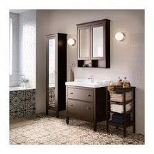 Hemnes Rattviken Bathroom Vanity Black Brown Stain Ikea Ikea Badezimmer Badezimmerwaschtisch Waschbeckenschrank Masse 50 x 197 cm (37cm tief) diese farbe gibt es bei ikea nicht mehr. pinterest