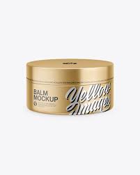 Download Metallic Lip Balm Jar Mockup In Jar Mockups On Yellow Images Object Mockups PSD Mockup Templates
