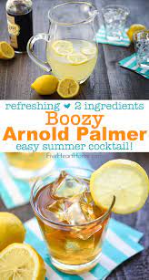 Though it's only wednesday, this week definitely calls for a drink. Boozy Arnold Palmer Drink Summer Cocktail Fivehearthome