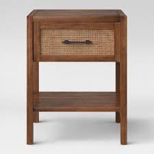 Warwick Wood Rattan Accent Table Threshold Rattan Side Table Wood Rattan Rattan