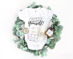 And gifts for new moms that aren't for the baby shouldn't just be rolled out once a year for mother's day. Pregnancy Care Package Natural Spa Gift And Pamper Yourself Onesie