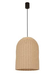 This rattan pendant of woven fibers and striking black trim creates a relaxed vibe with a modern twist. Beacon Lighting Ledlux Lorne Led 1 Light Tall Ip44 Dimmable Pendant In Natural Amazon Com Au Lighting
