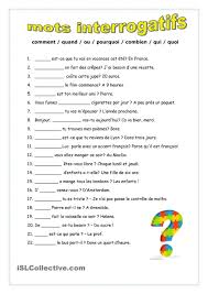 Ecris Le Mot Interrogatif Qui Convient Fiches Fle Scrapbook Paper Scrapbook Paper Diy Wall Decor N In 2020 Teaching French French Language Lessons French Flashcards