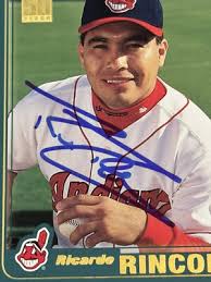 Ricardo Rincon 2001 Topps Authentic Signed Autograph Auto Card Cleveland  Indians