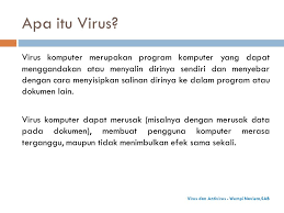 Ini menandakan pentingnya penguasaan diri terutama emosi, ego dan sikap negatif lainnya. Virus Dan Antivirus By Sri Marini St Ppt Download