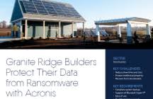 Doing business as:granite ridge builders,inc., by tony reincke granite ridge builders, inc products:building, design & engineering, real estate, remodeling, repairs. Granite Ridge Builders Protect Their Data From Ransomware With Acronis