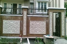 Model pagar rumah minimalis ini sebenarnya sangat banyak sekali. 45 Contoh Pagar Rumah Dari Beton Sisi Rumah Minimalis