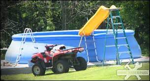 And it may be a more expensive endeavor than you're anticipating. Okay An Extra Pool Ladder Some Bolts And A A Second Ladder I Like It Pool Slide Diy Above Ground Pool Slide Diy Swimming Pool