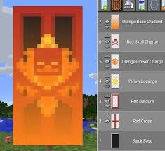 Minecraft Element Of Fire Banner Minecraft Banner Designs Minecraft Designs Minecraft Tutorial