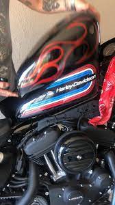 Simon Gas Tank Covers Iron 883 1200 Fortyeight Roadster Video Harley Davidson Iron 883 Harley Bikes Harley Davidson Baggers