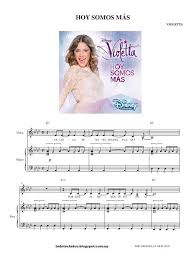 Hoy Somos Mas Violetta Canciones De Violetta Partituras De Canciones Musica De Piano