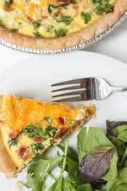 Spinach Ham And Cheese Quiche Recipe Ham And Cheese Quiche Recipes Quiche Recipes