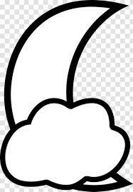 Full Moon Cloud Outline Clip Art Black And White Transparent Png This cloud clipart set including plain clouds, storm clouds, rain clouds, lightening, snow, and rainbow. full moon cloud outline clip art