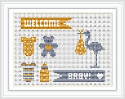 Available as instant download pdf cross stitch patterns with full instructions and clear colour charts. Free New Baby Motifs Charity Cross Stitch Pattern