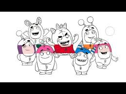 Cute Oddbods Fuse Slick Zee Newt Bubbles Pogo Jeff Cartoon Coloring Pages For Kids Youtube