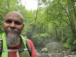 Playin' in the creek to cool off.