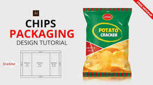 How To Design Potato Chips Packaging In Adobe Illustrator Free Mockup Freebies Tutorials Bag Display Free Graphic D Packaging Template Chip Packaging Tutorial