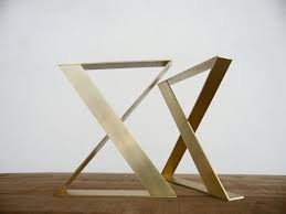 28 H X 24 W X Frame Flat Brass Table Legs Height 26 By Balasagun Brass Table Legs Table Legs Brass Table