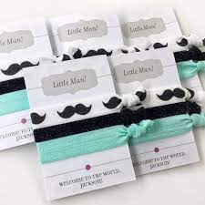 Aqua Black Mustache Baby Shower Hair Tie Party Favors Plumpolkadot Showerfavor Baby Boy Shower Favors Mustache Baby Shower Favors Mustache Baby Shower
