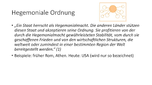 Definiții, sinonime, conjugări, declinări, paradigme pentru hegemonie din dicționarele: Weltordnungsmodelle Ppt Herunterladen