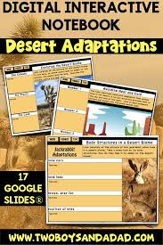 If Your Science Unit On Adaptations Includes Desert Animals Then Check Out This Int Digital Interactive Notebook Desert Animals Adaptations Animal Adaptations
