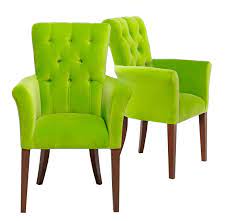 these bright lime green chairs from sofa design add some colour to the dining room dining chairs green accent chair green chair