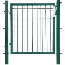 Türschlösser & türtechnik online kaufen bei obi / finde jetzt schnell ► obi gartentor angebote der woche und den günstigsten preis. Gartentor Aus Verzinktem Stahl Robust Und Langlebig Mit Schloss Und Schlussel Tormasse 106 X 100cm Maschenmasse