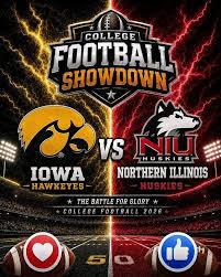 Iowa City, IA Hawkeyes vs Northern Illinois Huskies 2026 College Football  Season Opener Schedule