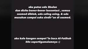 Daripada bersedih karena patah hati amalkan doa ini agar mantanmu mencintaimu lagi dan minta balikan. Sempat Saling Blok Viral Kisah Balikan Dengan Mantan Setelah 3 Bulan Putus