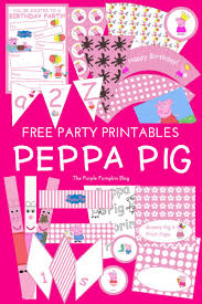 Coloring peppa pig coloring pages birthday awesome. Peppa Pig Party Printables Fun Party Ideas