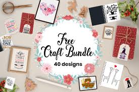 Download Free Craft Bundle 40 Unique Designs Bundle Creative Fabrica PSD Mockup Templates