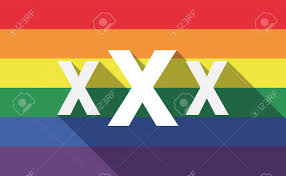 Ilustración De Una Larga Bandera De Orgullo Gay De Sombra Con Un Icono De  Carta XXX Ilustraciones svg, vectoriales, clip art vectorizado libre de  derechos. Image 56933797