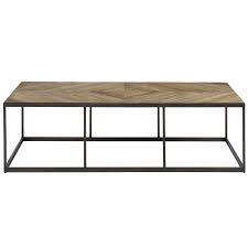 Langston Metal Rustic Elm Wood Parquet Cocktail Table 62 Coffee Table Wood Coffee Table Wood Parquet