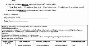 Humalog Sliding Scale Insulin Chart For 75 25 Insulin