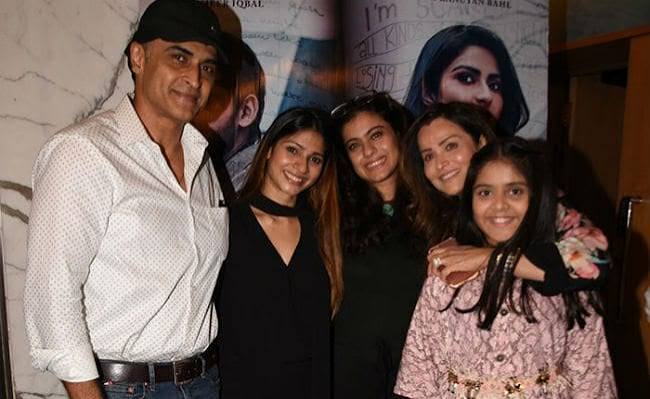 Pranutan's Family Kajol, Tanishaa And Mohnish Bahl Watch Her Film, Produced By Salman Khan