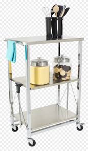Beautiful & sturdy stainless!dianejwe got this cart to put several large heavy kitchen items on. Small Stainless Steel Kitchen Carts Lowes For Kitchen Kitchen Cart Hd Png Download 1500x1500 6401690 Pngfind