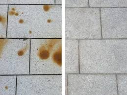 Grobe peelings können die haut schädigen und den natürlichen heilungsprozess beeinträchtigen. Verfarbungen Auf Naturstein Entfernen Jonastone